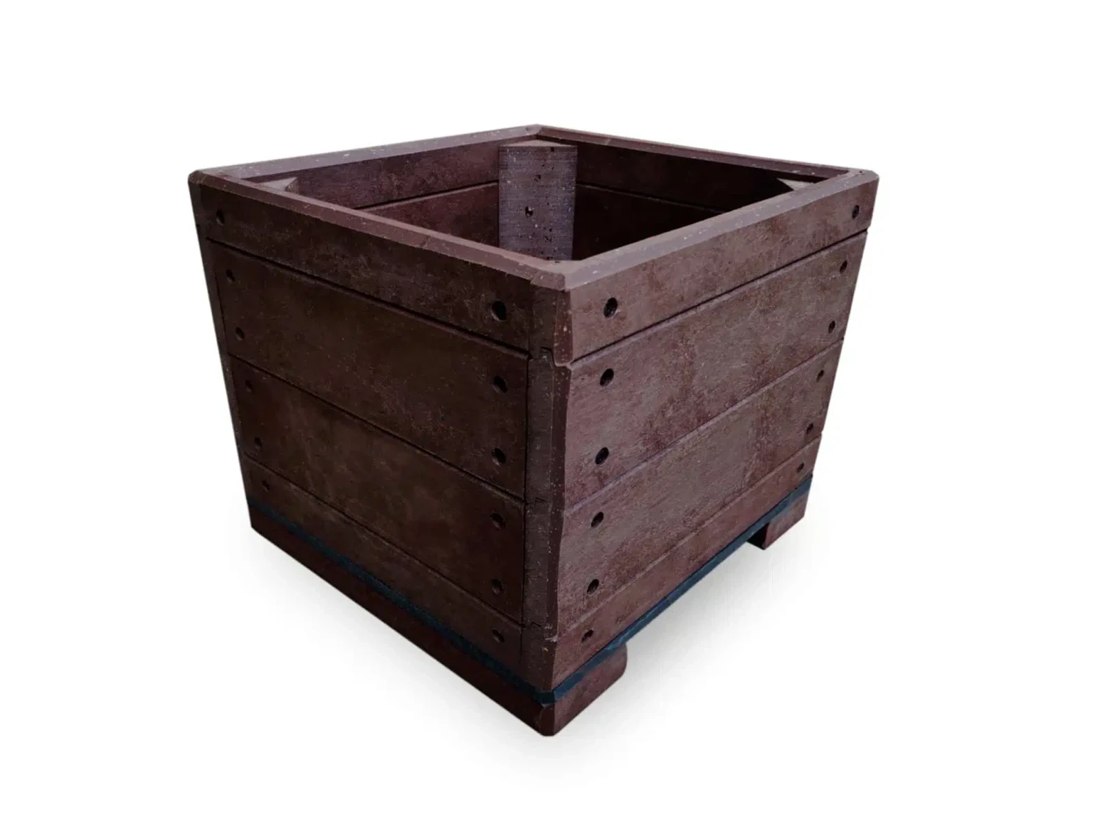 fioriera vaso in plastica riciclata sara 46x46x44 logisto