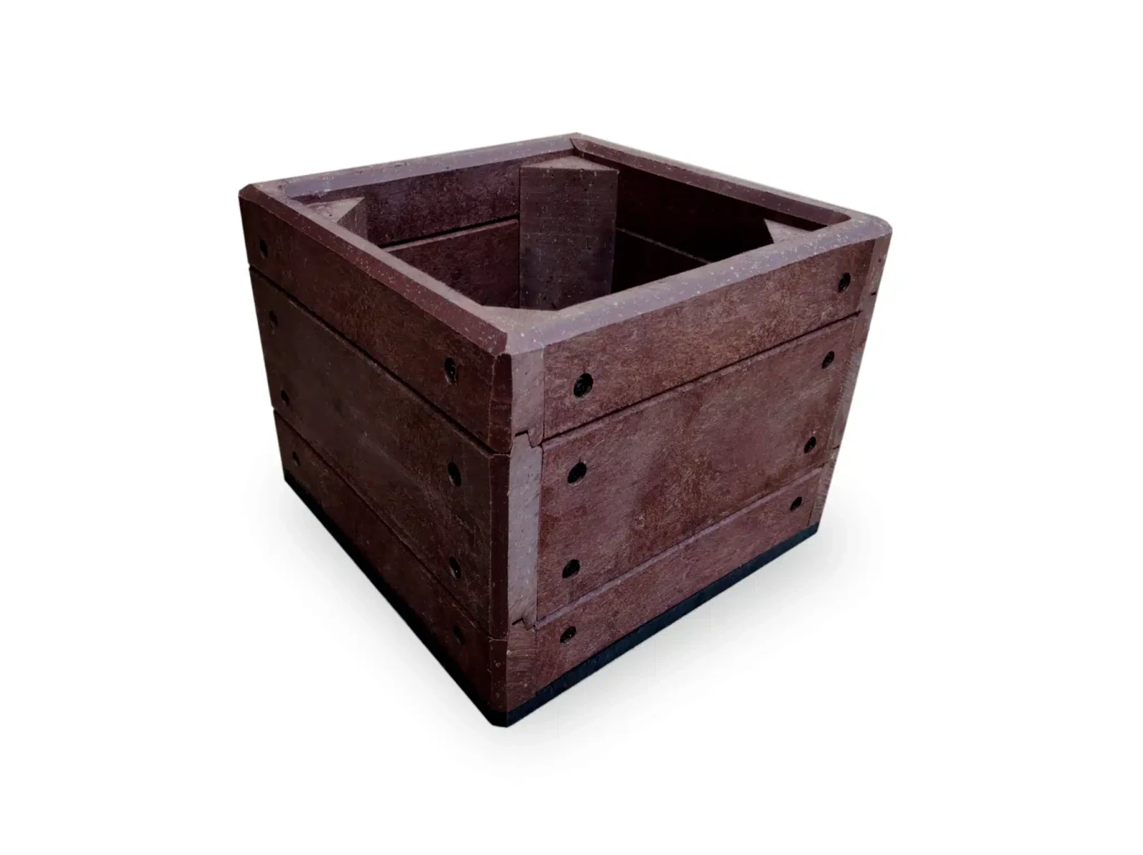 fioriera vaso in plastica riciclata viola 36x36x27 logisto