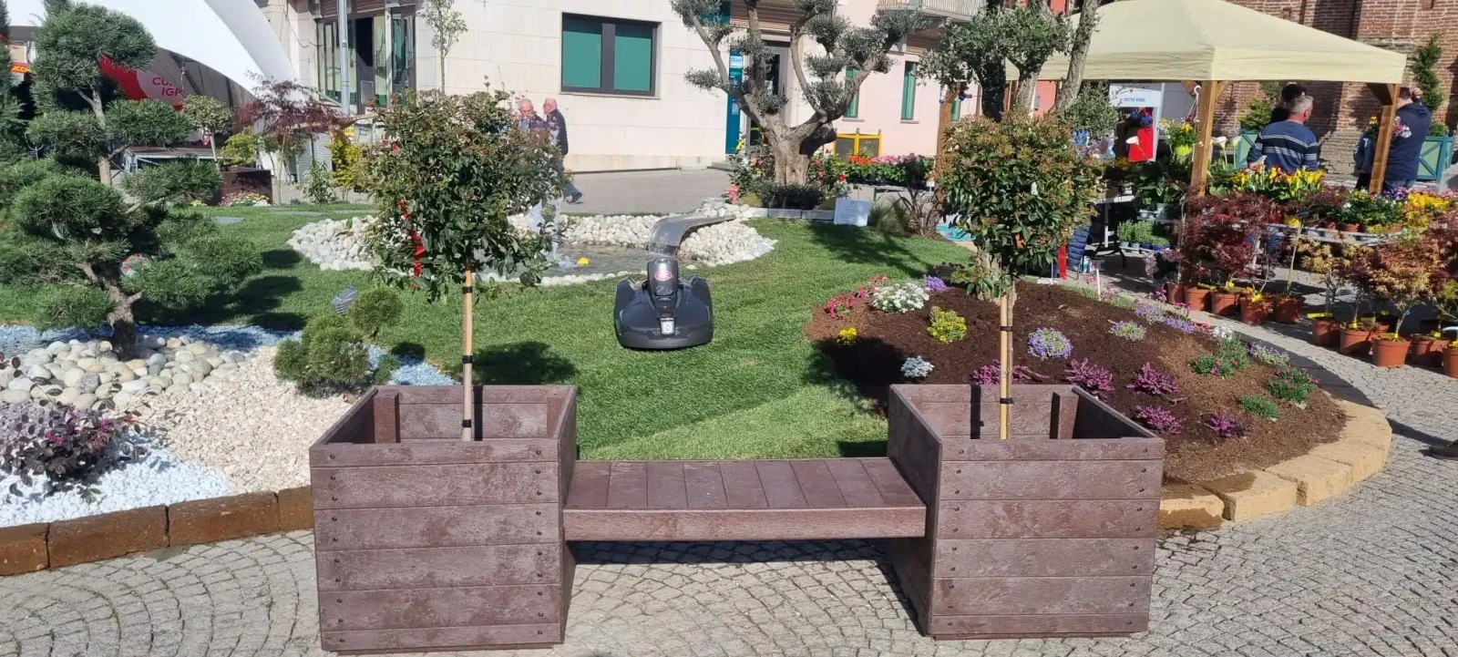 panca caterina in plastica rigenerata logisto