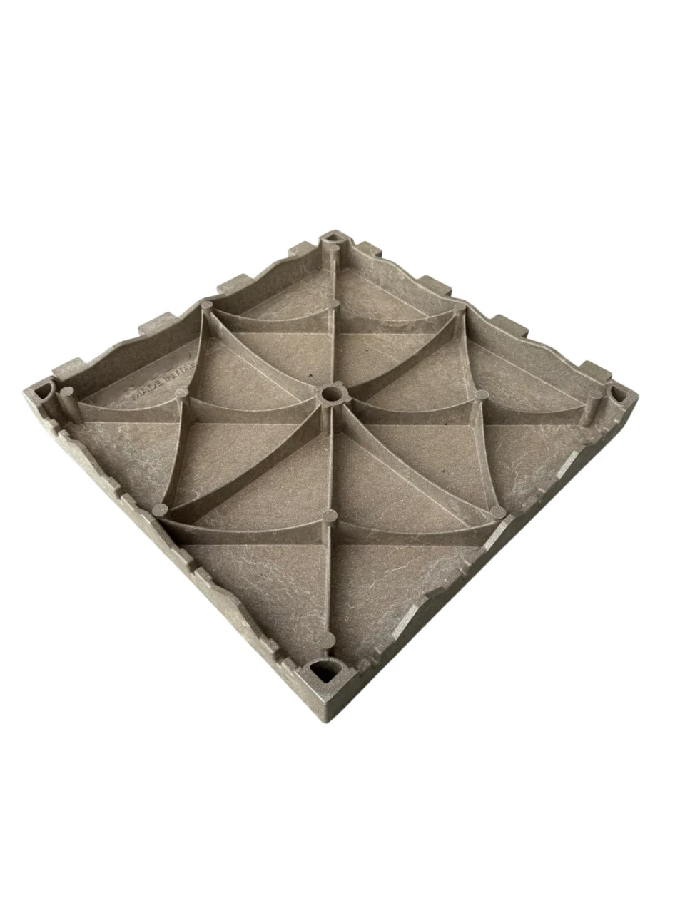 piastrella da giardino in plastica marrone logisto