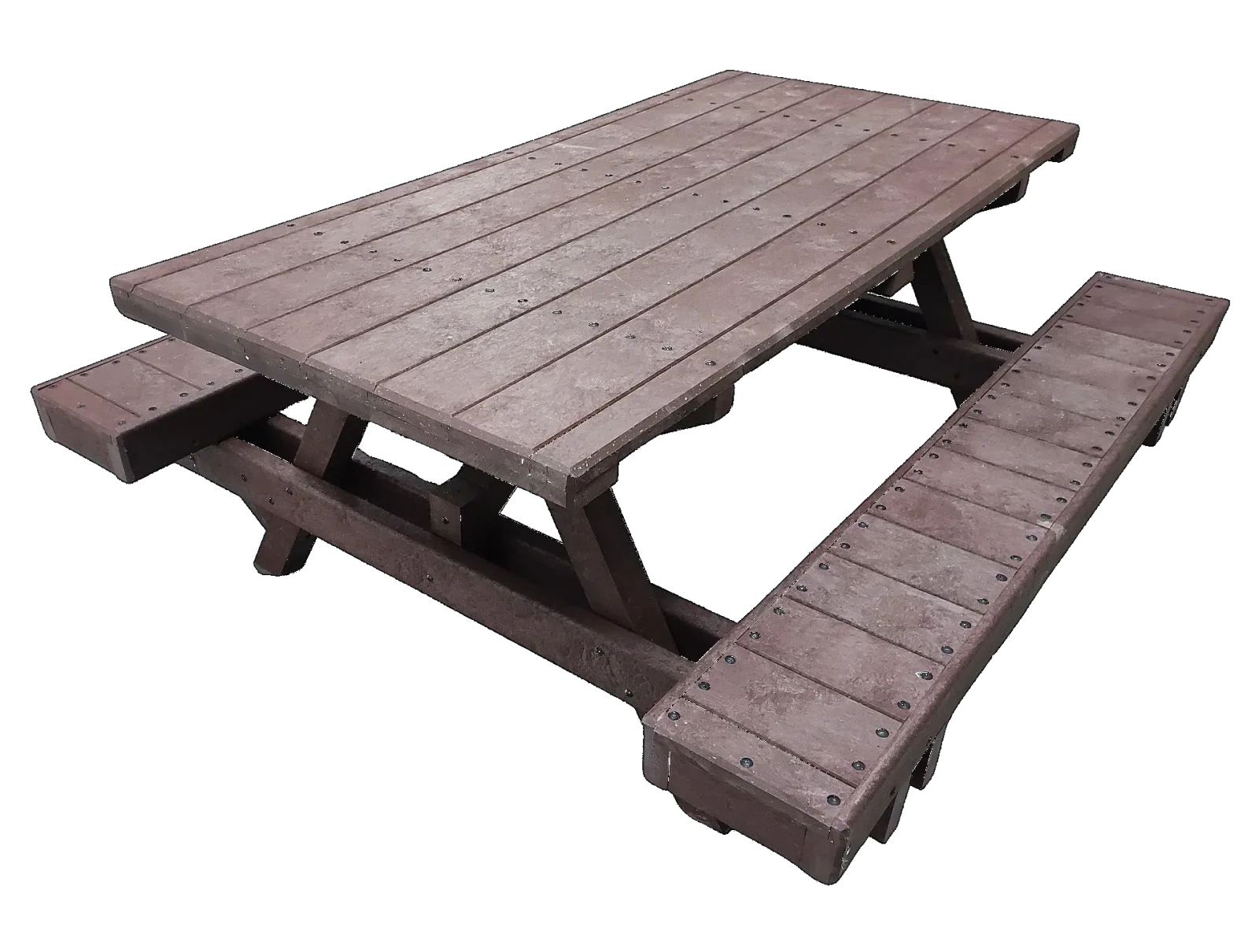 tavolo pic nic monviso in plastica rigenerata 200x162x77 logisto