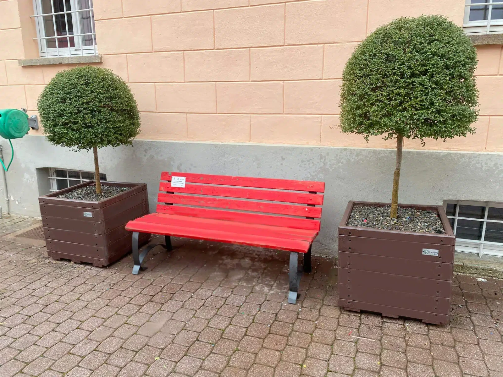 vaso in plastica riciclata monica 70x70x68 logisto