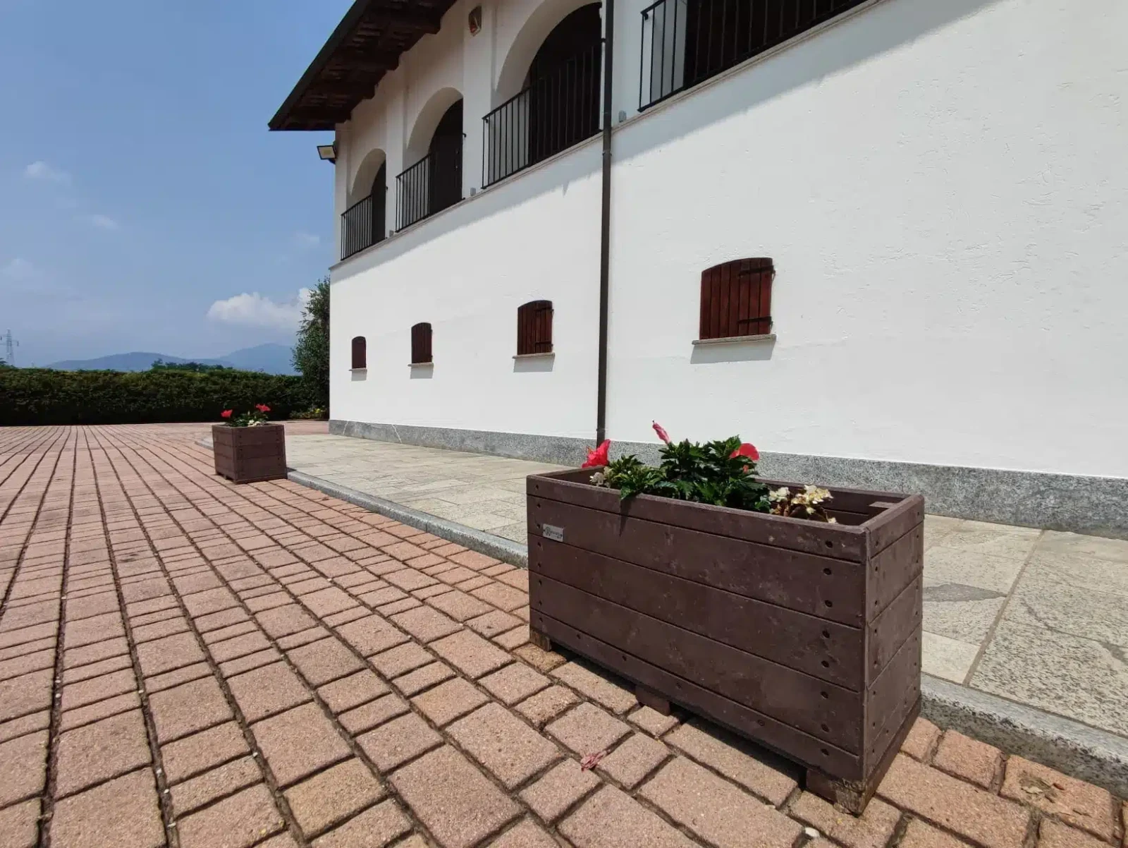 vaso in plastica riciclata rettangolare logisto