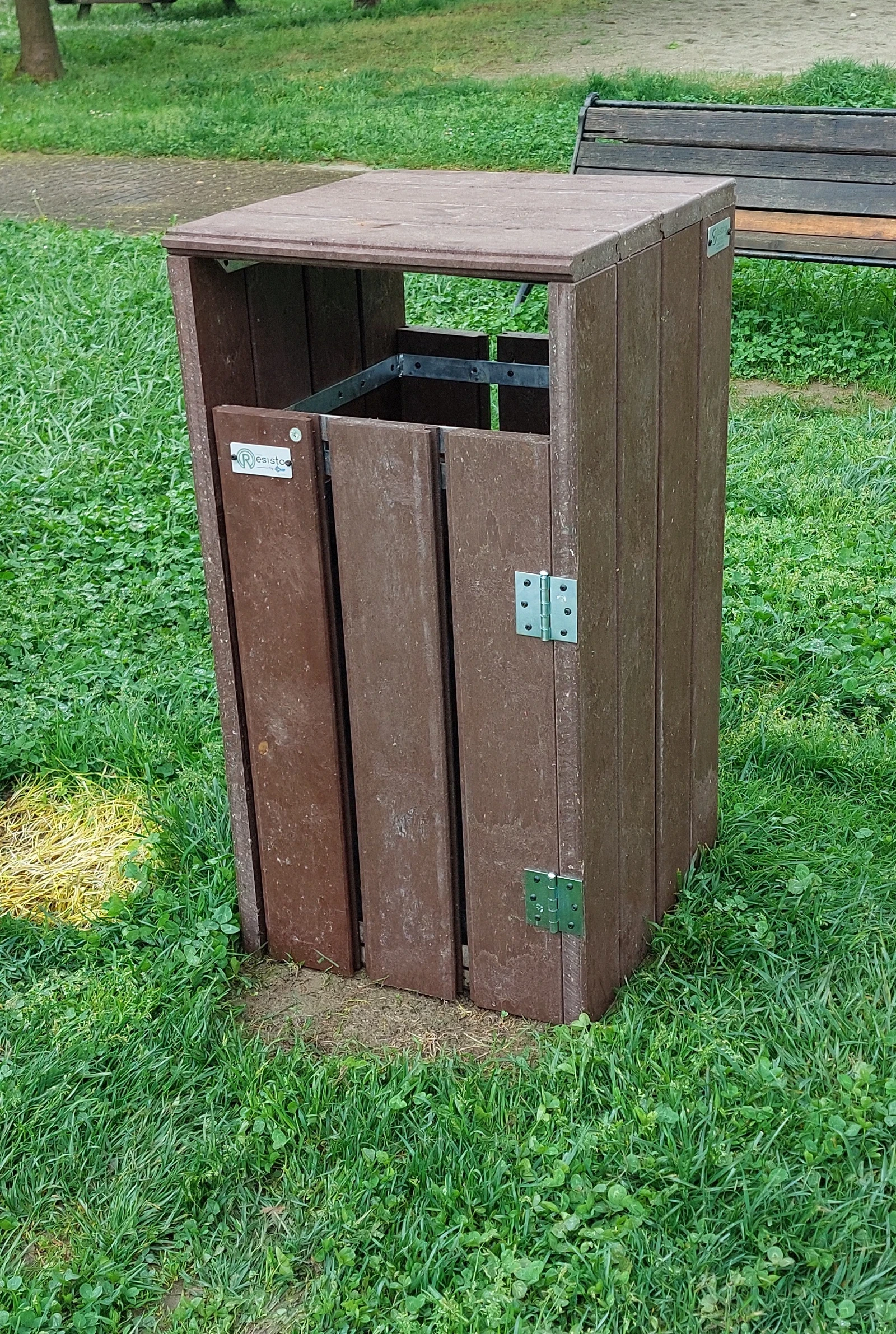 pattumiera listelli in plastica riciclata logisto