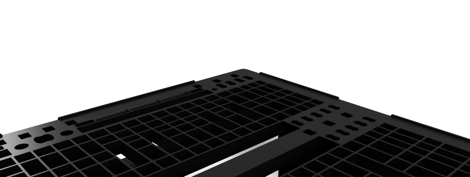 pallet in plastica alphapall800 1200x800x155 con bordo logisto